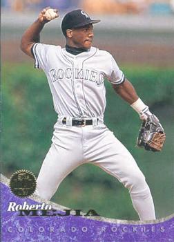 #63 Roberto Mejia - Colorado Rockies - 1994 Leaf Baseball