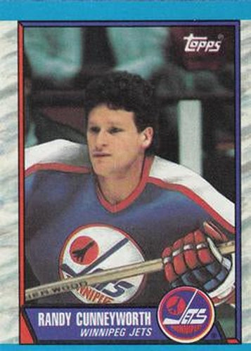 #63 Randy Cunneyworth - Winnipeg Jets - 1989-90 Topps Hockey