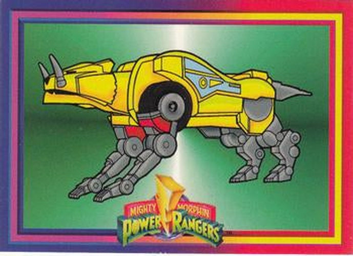 #63 Sabertooth Tiger Dinozord - 1994 Collect-A-Card Power Rangers