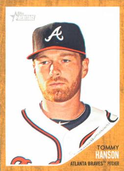 #63 Tommy Hanson - Atlanta Braves - 2011 Topps Heritage Baseball