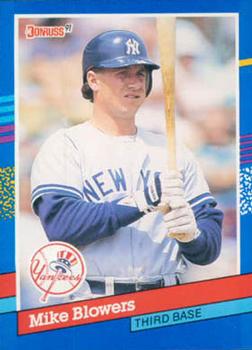 #63 Mike Blowers - New York Yankees - 1991 Donruss Baseball