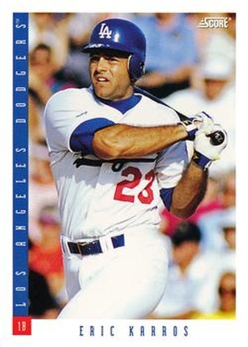 #63 Eric Karros - Los Angeles Dodgers - 1993 Score Baseball