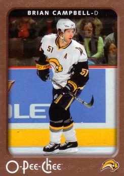 #63 Brian Campbell - Buffalo Sabres - 2006-07 O-Pee-Chee Hockey