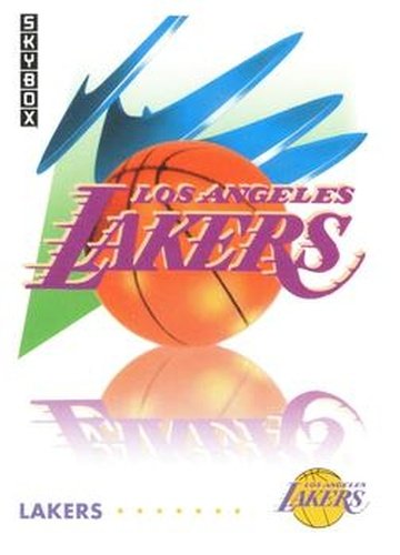 #363 Los Angeles Lakers Logo - Los Angeles Lakers - 1991-92 SkyBox Basketball