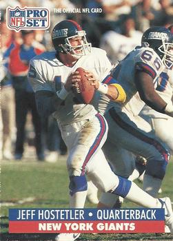 #63 Jeff Hostetler - New York Giants - 1991 Pro Set Football