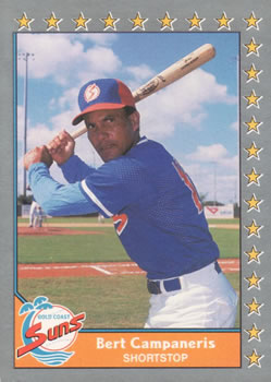 #63 Bert Campaneris - Gold Coast Suns - 1990 Pacific Senior League Baseball
