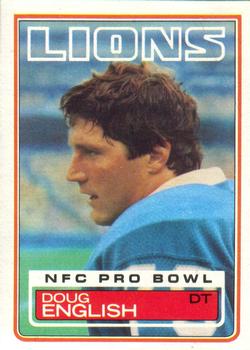 #63 Doug English - Detroit Lions - 1983 Topps Football