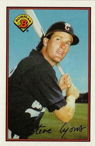 #63 Steve Lyons - Chicago White Sox - 1989 Bowman Baseball