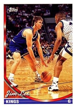 #63 Jim Les - Sacramento Kings - 1993-94 Topps Basketball