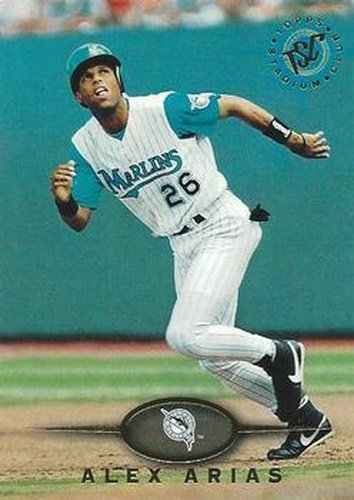 #63 Alex Arias - Florida Marlins - 1995 Stadium Club Baseball