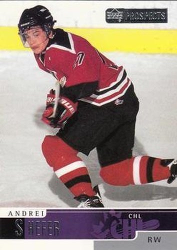 #63 Andrei Shefer - Halifax Mooseheads - 1999-00 Upper Deck Prospects Hockey