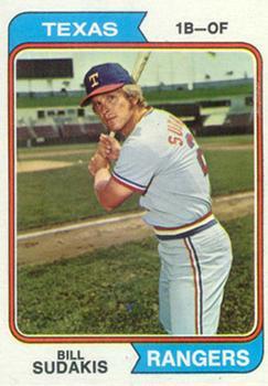 #63 Bill Sudakis - Texas Rangers - 1974 Topps Baseball