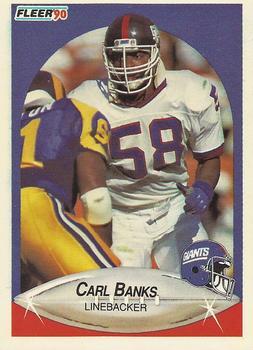 #63 Carl Banks - New York Giants - 1990 Fleer Football
