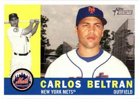 #63 Carlos Beltran - New York Mets - 2009 Topps Heritage Baseball