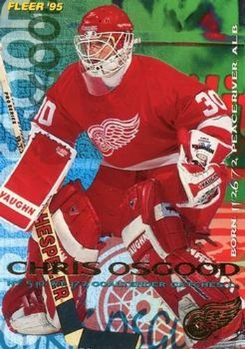 #63 Chris Osgood - Detroit Red Wings - 1994-95 Fleer Hockey