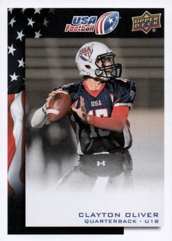#63 Clayton Oliver - USA - 2014 Upper Deck USA Football