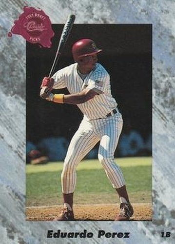 #63 Eduardo Perez - California Angels - 1991 Classic Four Sport