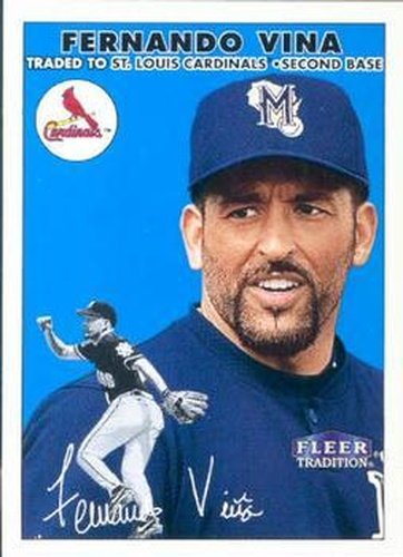 #63 Fernando Vina - St. Louis Cardinals - 2000 Fleer Tradition Baseball