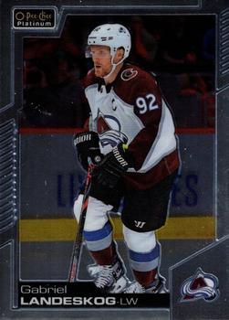 #63 Gabriel Landeskog - Colorado Avalanche - 2020-21 O-Pee-Chee Platinum Hockey