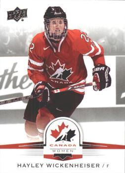 #63 Hayley Wickenheiser - Canada - 2014-15 Upper Deck Team Canada Juniors Hockey