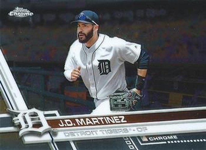 #63 J.D. Martinez - Detroit Tigers - 2017 Topps Chrome Baseball