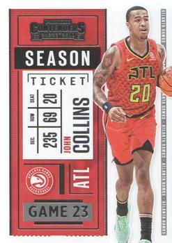 #63 John Collins - Atlanta Hawks - 2020-21 Panini Contenders Basketball