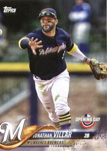 #63 Jonathan Villar - Milwaukee Brewers - 2018 Topps Opening Day Baseball