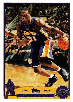 #63 Kareem Rush - Los Angeles Lakers - 2003-04 Topps Basketball