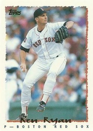 #63 Ken Ryan - Boston Red Sox - 1995 Topps Baseball