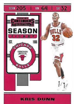 #63 Kris Dunn - Chicago Bulls - 2019-20 Panini Contenders Basketball