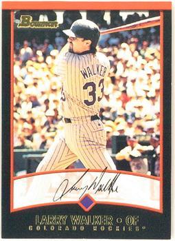 #63 Larry Walker - Colorado Rockies - 2001 Bowman Baseball