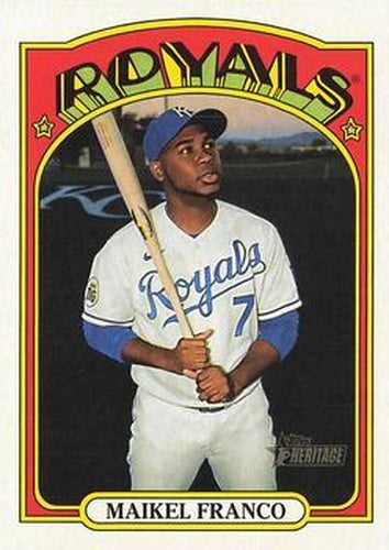 #63 Maikel Franco - Kansas City Royals - 2021 Topps Heritage Baseball