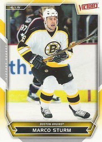 #63 Marco Sturm - Boston Bruins - 2007-08 Upper Deck Victory Hockey