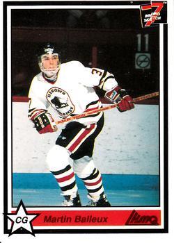 #63 Martin Balleux - Granby Bisons - 1990-91 7th Inning Sketch QMJHL Hockey