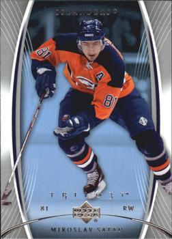 #63 Miroslav Satan - New York Islanders - 2007-08 Upper Deck Trilogy Hockey