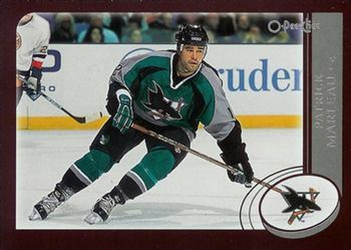 #63 Patrick Marleau - San Jose Sharks - 2002-03 O-Pee-Chee Hockey