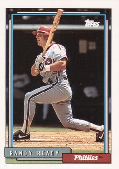#63 Randy Ready - Philadelphia Phillies - 1992 Topps Baseball