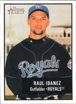 #63 Raul Ibanez - Kansas City Royals - 2003 Bowman Heritage Baseball