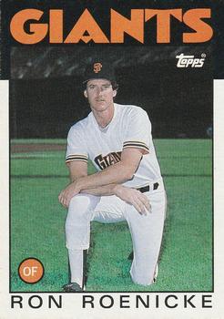 #63 Ron Roenicke - San Francisco Giants - 1986 Topps Baseball