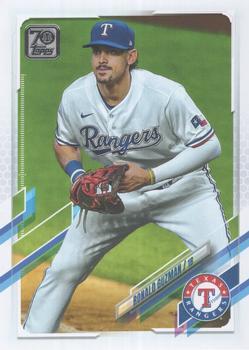 #63 Ronald Guzman - Texas Rangers - 2021 Topps Baseball