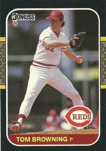 #63 Tom Browning - Cincinnati Reds - 1987 Donruss Baseball