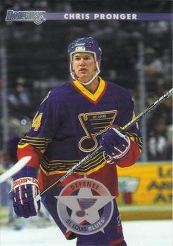 #63 Chris Pronger - St. Louis Blues - 1996-97 Donruss Hockey