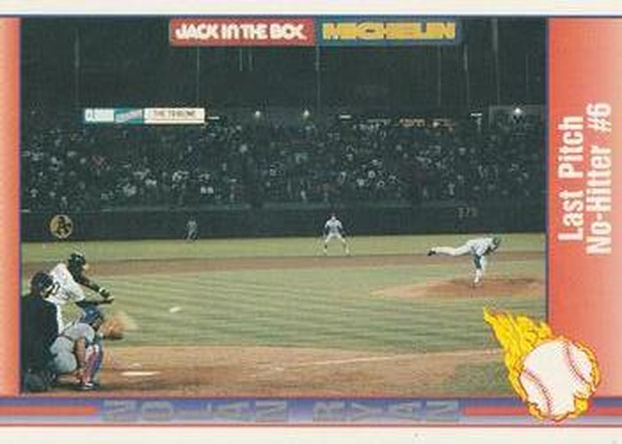 #63 Last Pitch No-Hitter Number 6 - Texas Rangers - 1991 Pacific Nolan Ryan Texas Express I Baseball