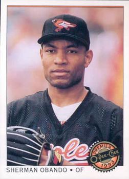 #63 Sherman Obando - Baltimore Orioles - 1993 O-Pee-Chee Premier Baseball