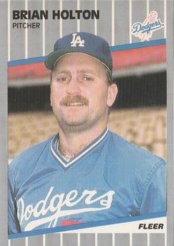 #63 Brian Holton - Los Angeles Dodgers - 1989 Fleer Baseball