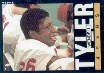 #163 Wendell Tyler - San Francisco 49ers - 1985 Topps Football