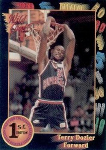 #63 Terry Dozier - South Carolina Gamecocks - 1991-92 Wild Card Basketball