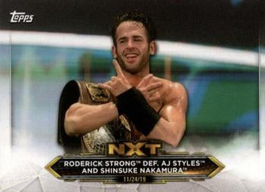 #63 Roderick Strong / AJ Styles / Shinsuke Nakamura - 2020 Topps WWE NXT Wrestling