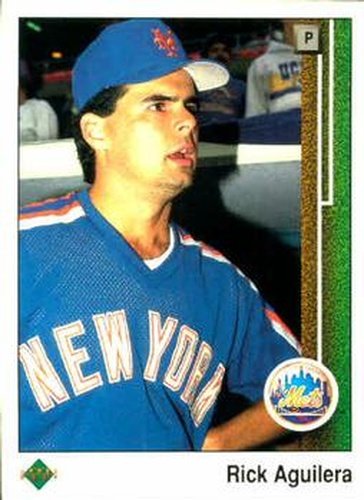 #563 Rick Aguilera - New York Mets - 1989 Upper Deck Baseball