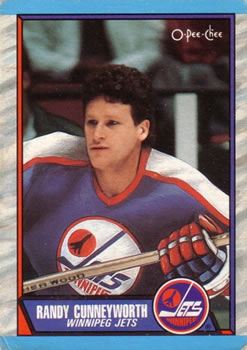 #63 Randy Cunneyworth - Winnipeg Jets - 1989-90 O-Pee-Chee Hockey